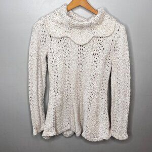 Anthropologie Yellow Bird Celebrity Sparkle Sweater- Size‎ Medium